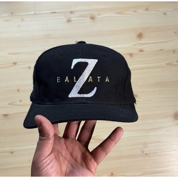 Vintage Top Flite Z Balata Black Men's Strapback Golf HatCap - Picture 1 of 8